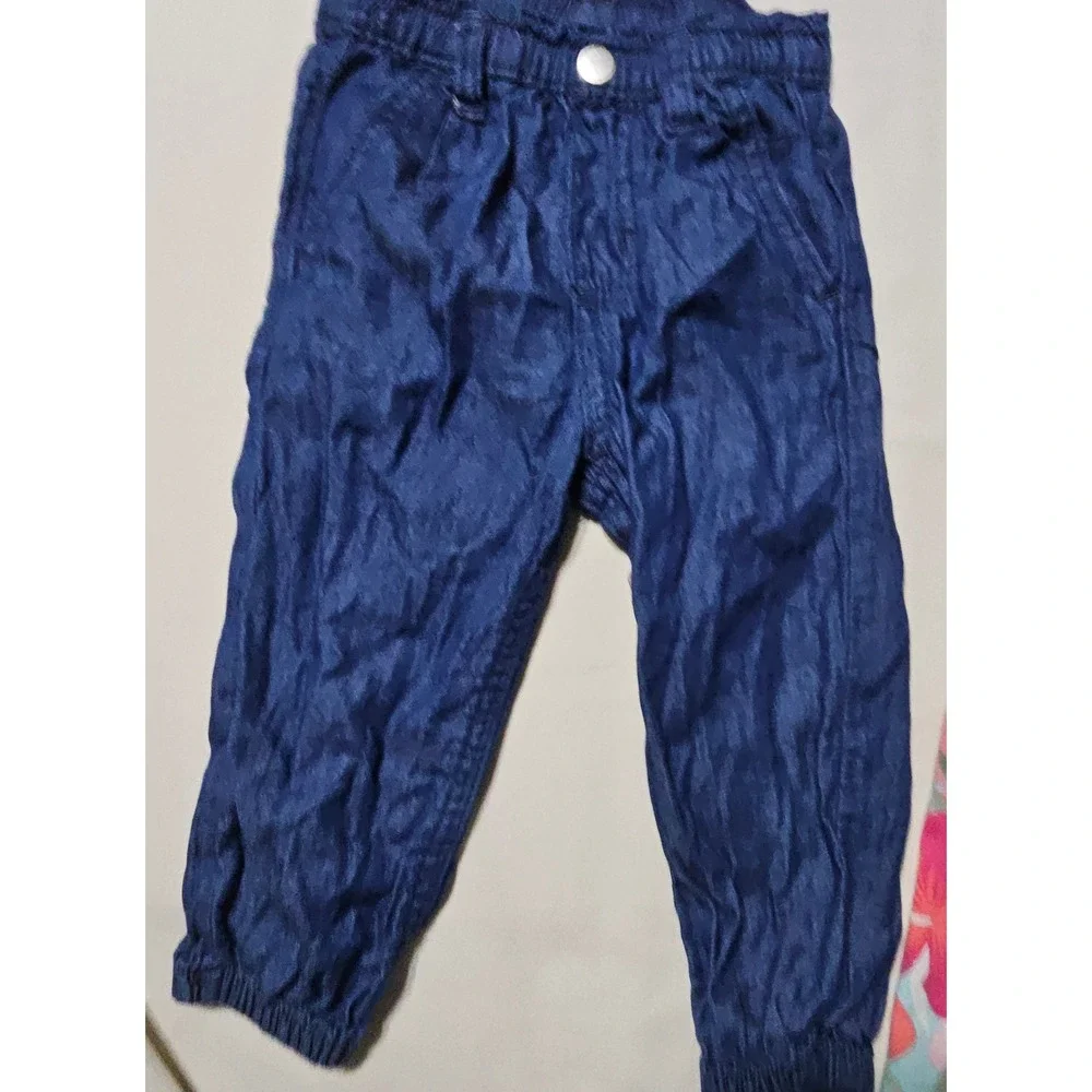 Garanimals Pants Shorts Lot Baby Girl 12M 18M Blue Black Pink Floral 4pc Set